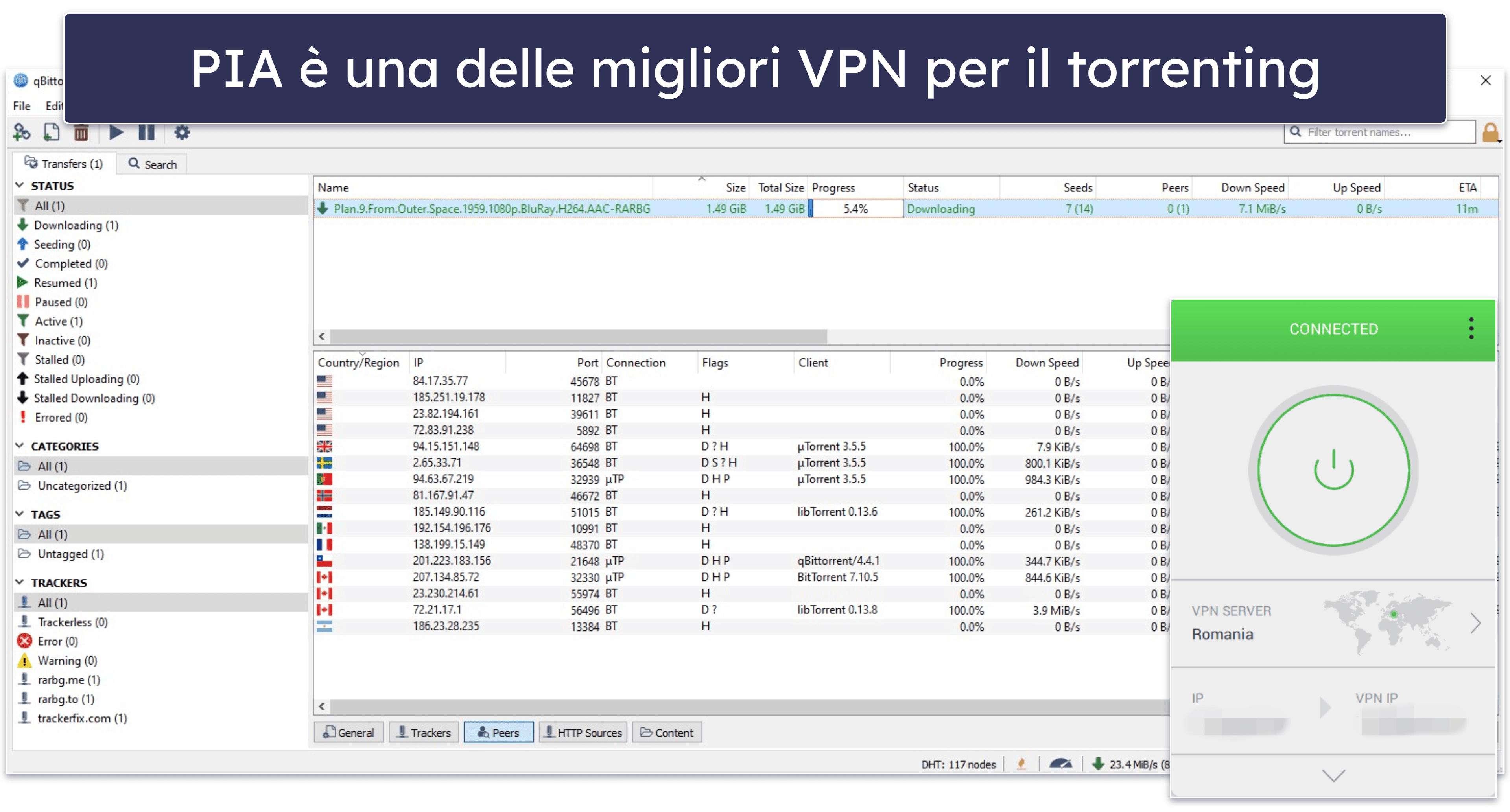 🥈2. Private Internet Access: ottima per il Torrenting in Argentina