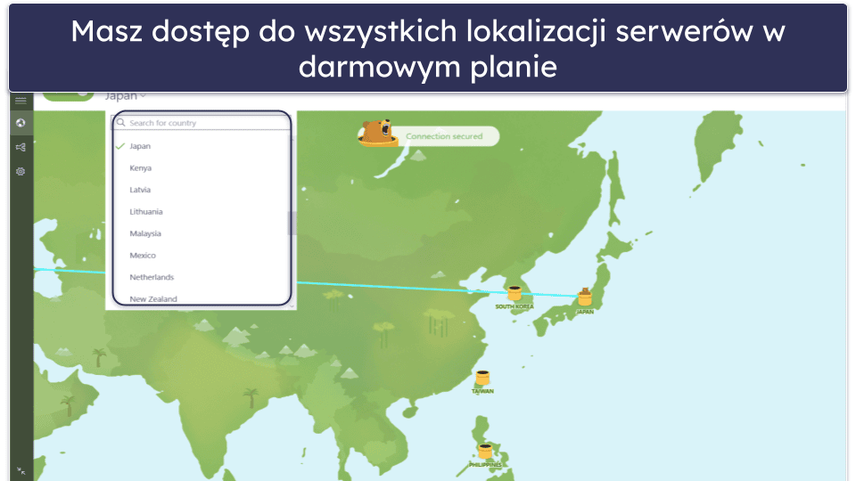 5. TunnelBear: przyjazny dla użytkownika VPN do używania w Chinach
