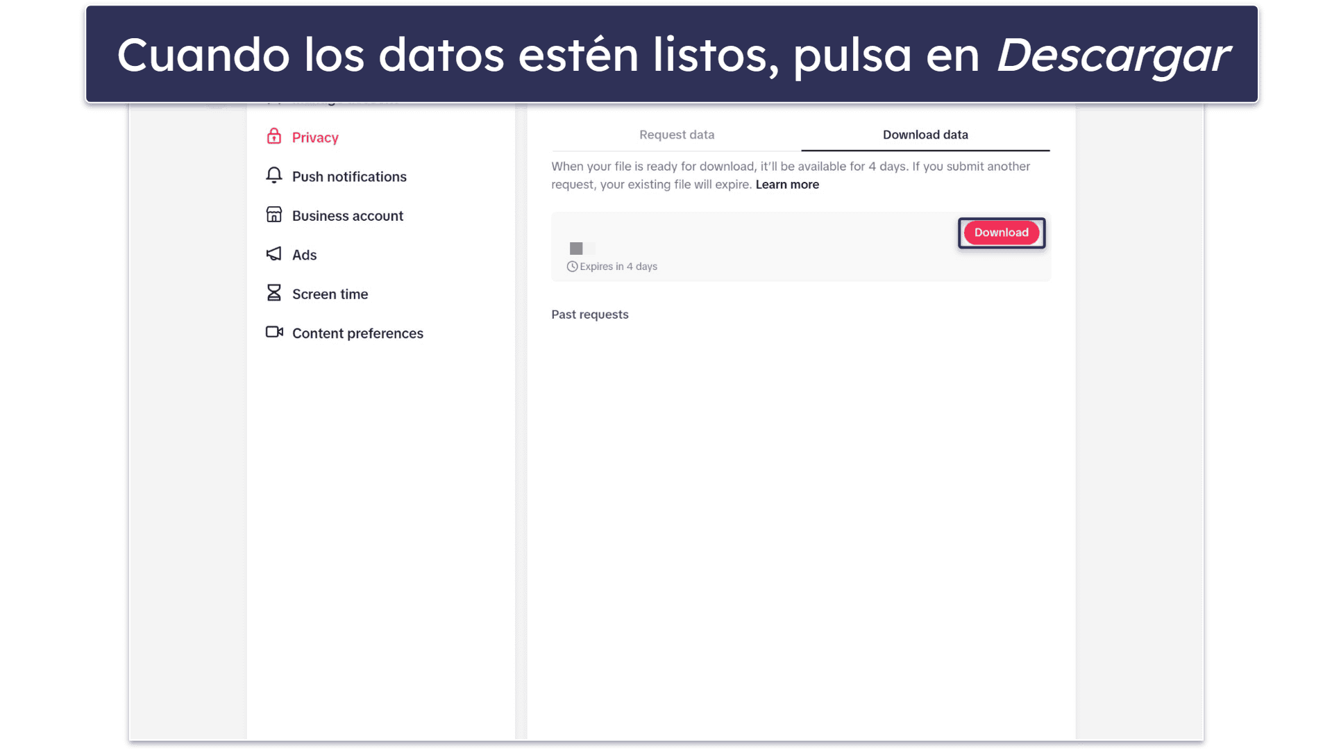 Cómo hacer una copia de seguridad de tu cuenta de TikTok antes de eliminarla