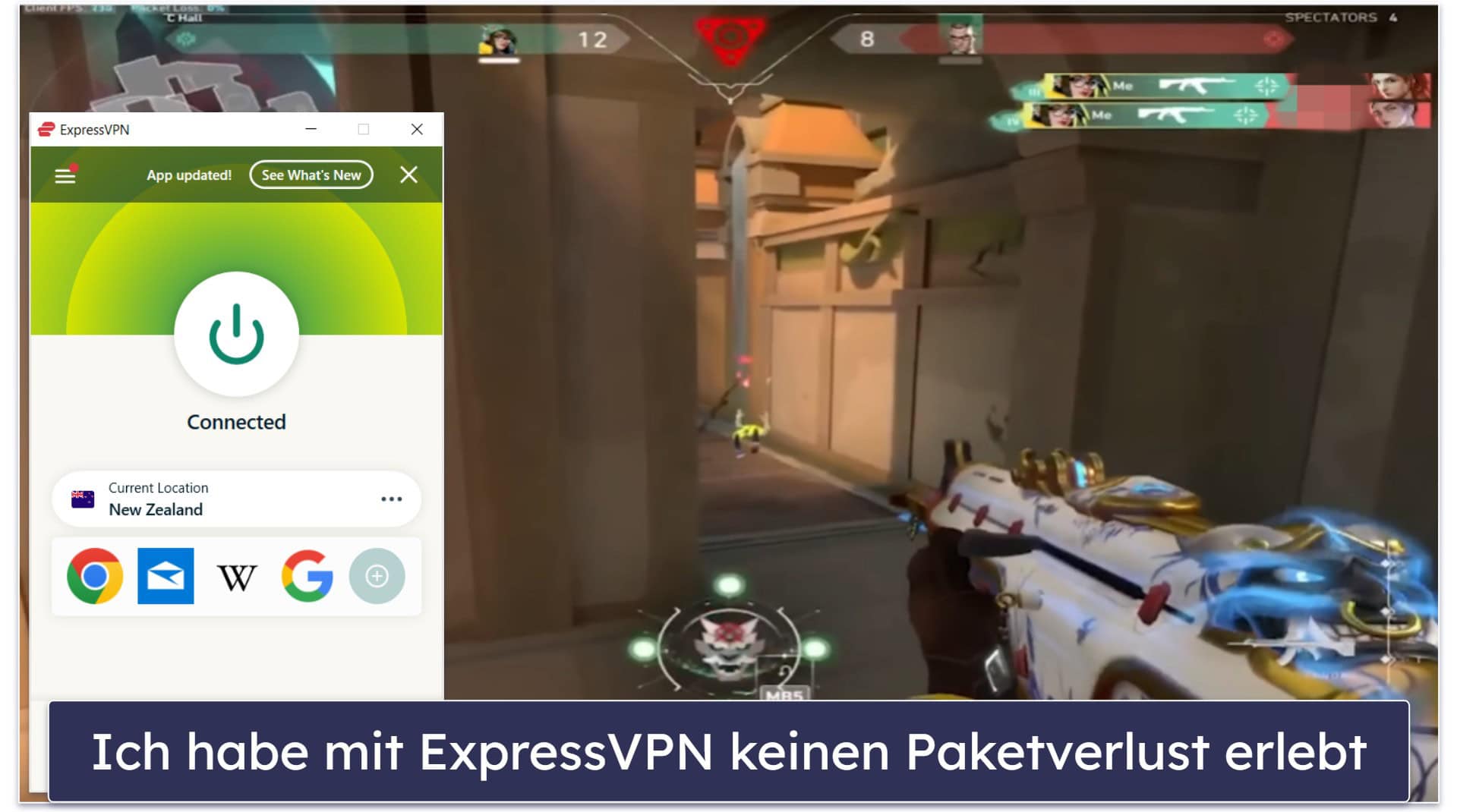 🥇1. ExpressVPN – Best Overall VPN for Valorant