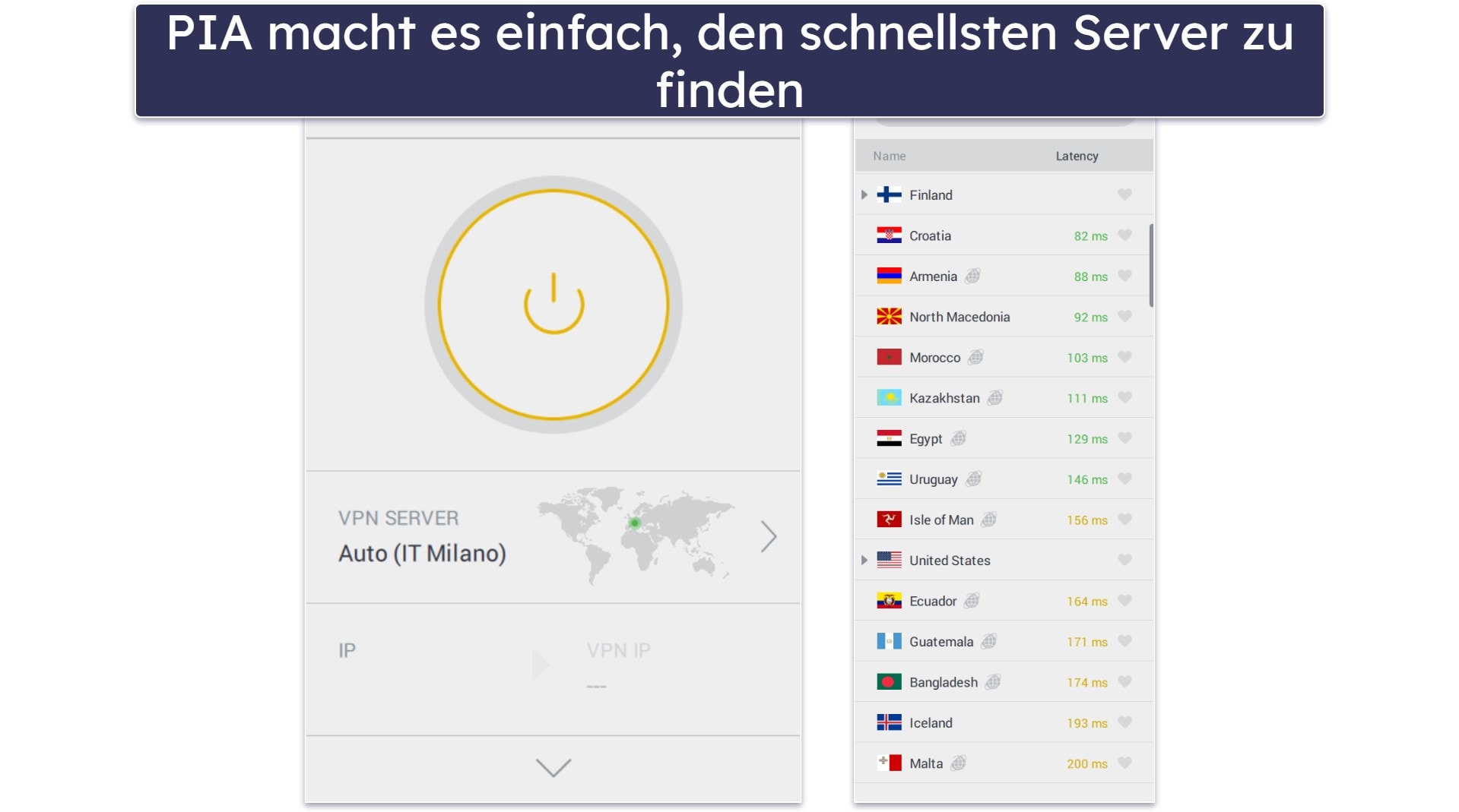 🥈2. Private Internet Access – Hochgradig anpassbar + Überwachung von Datenverletzungen
