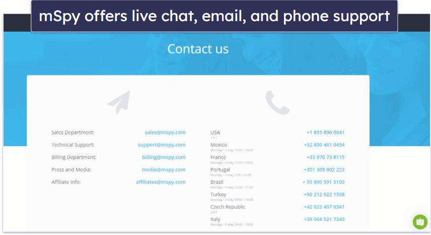 mSpy Customer Support — FAQs Are Out-Of-Date &amp; Direct Support Is Hard to Find