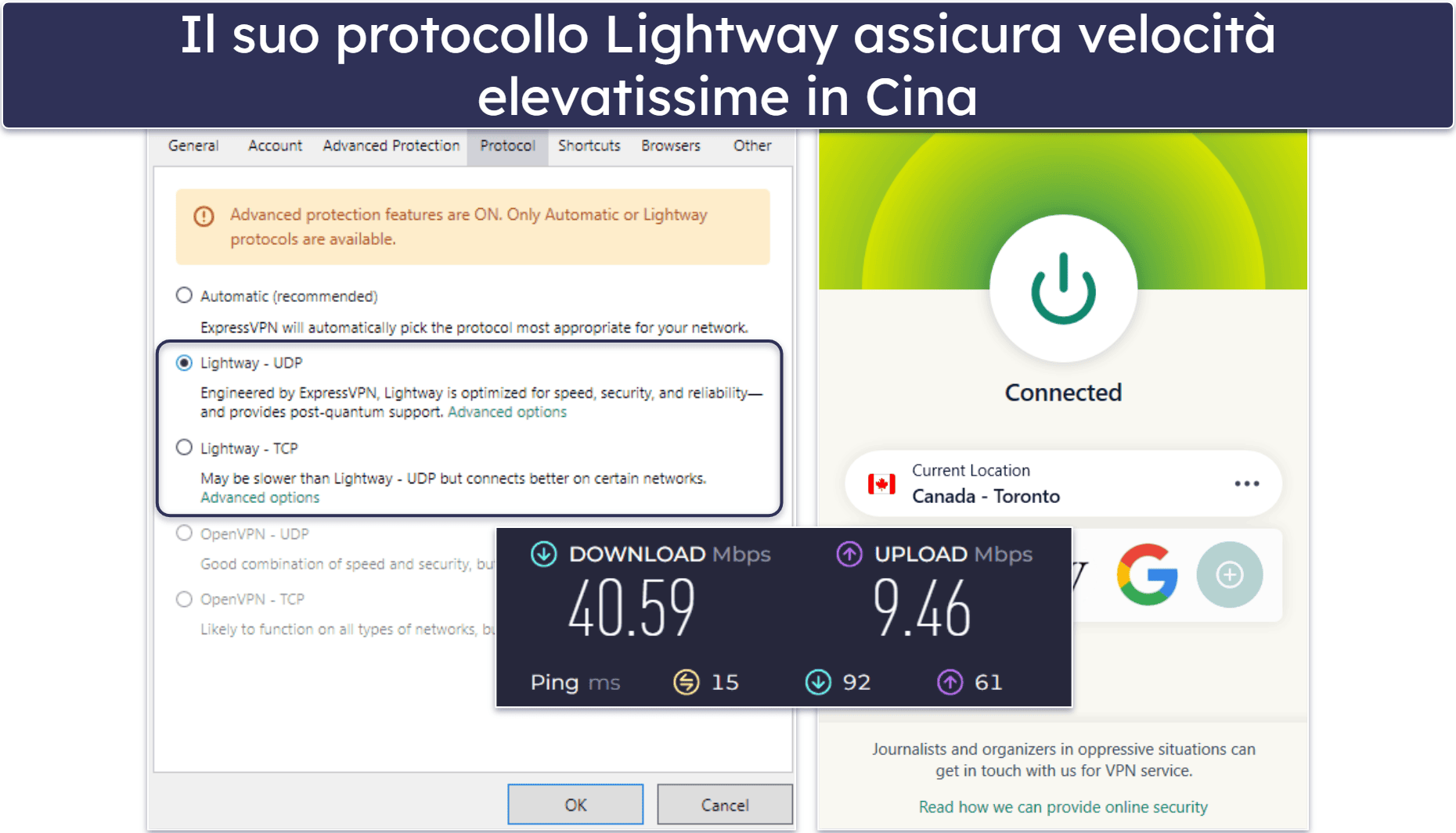 🥇 1. ExpressVPN: la migliore VPN in assoluto per la Cina