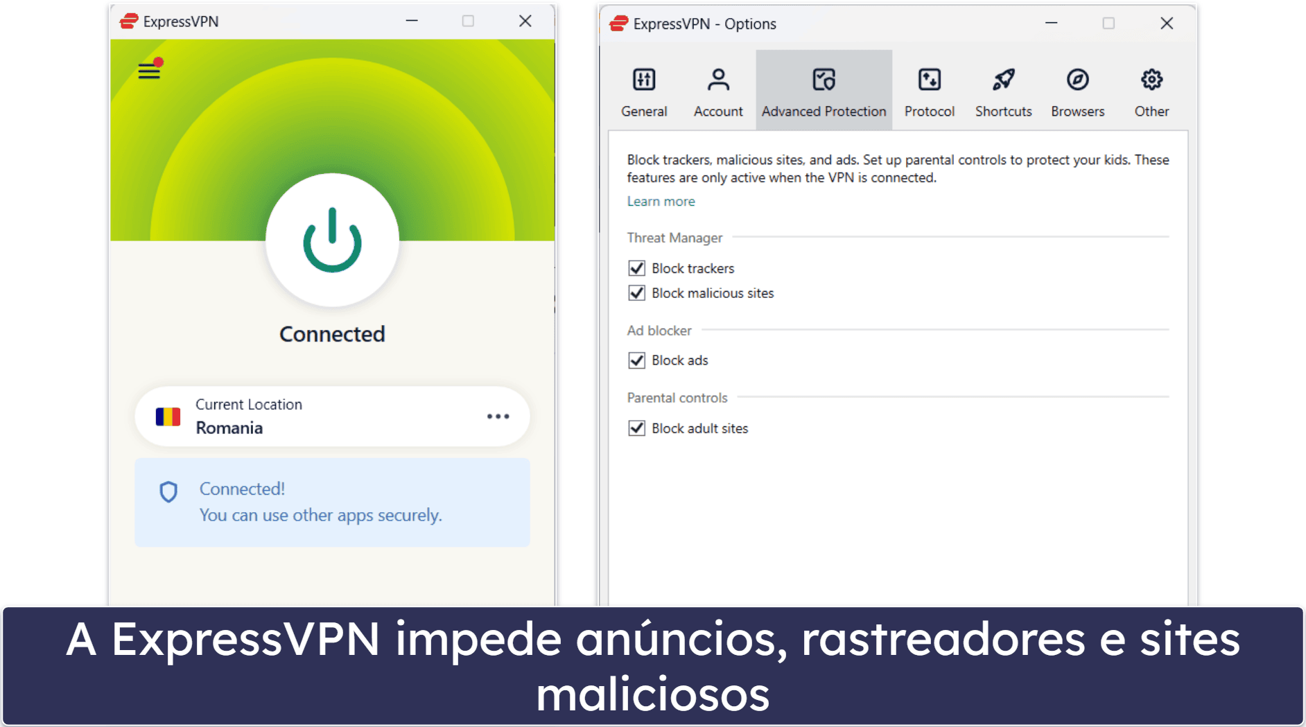 🥉3. ExpressVPN – boa para freelancers e pequenas empresas