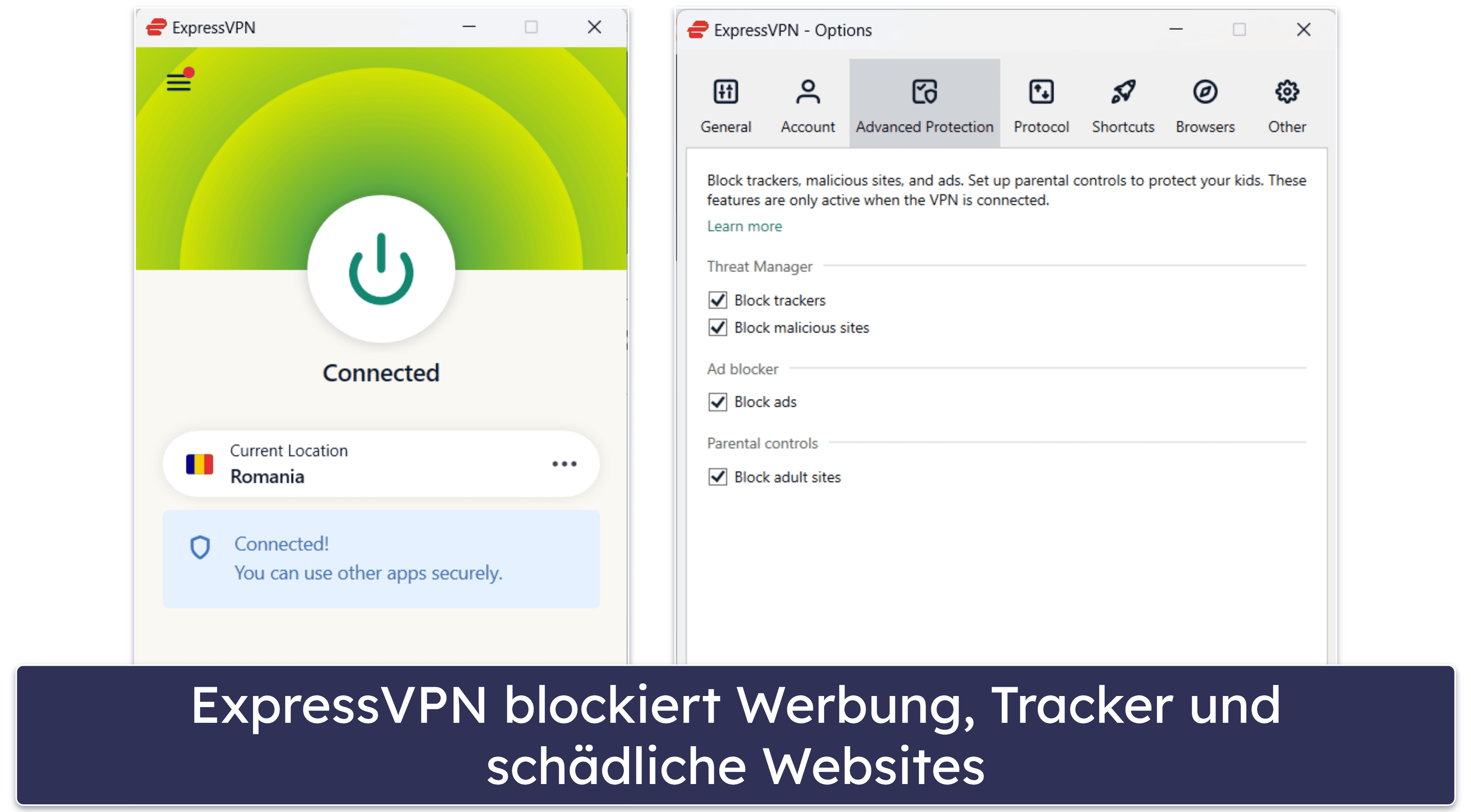 🥉3. ExpressVPN — Gut für Freiberufler und kleine Unternehmen