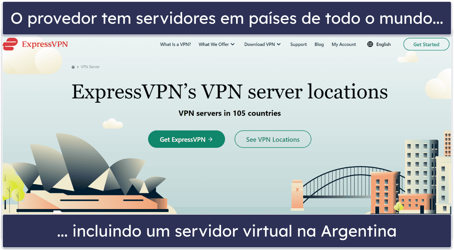 🥇1. ExpressVPN — Melhor VPN para a Argentina no geral