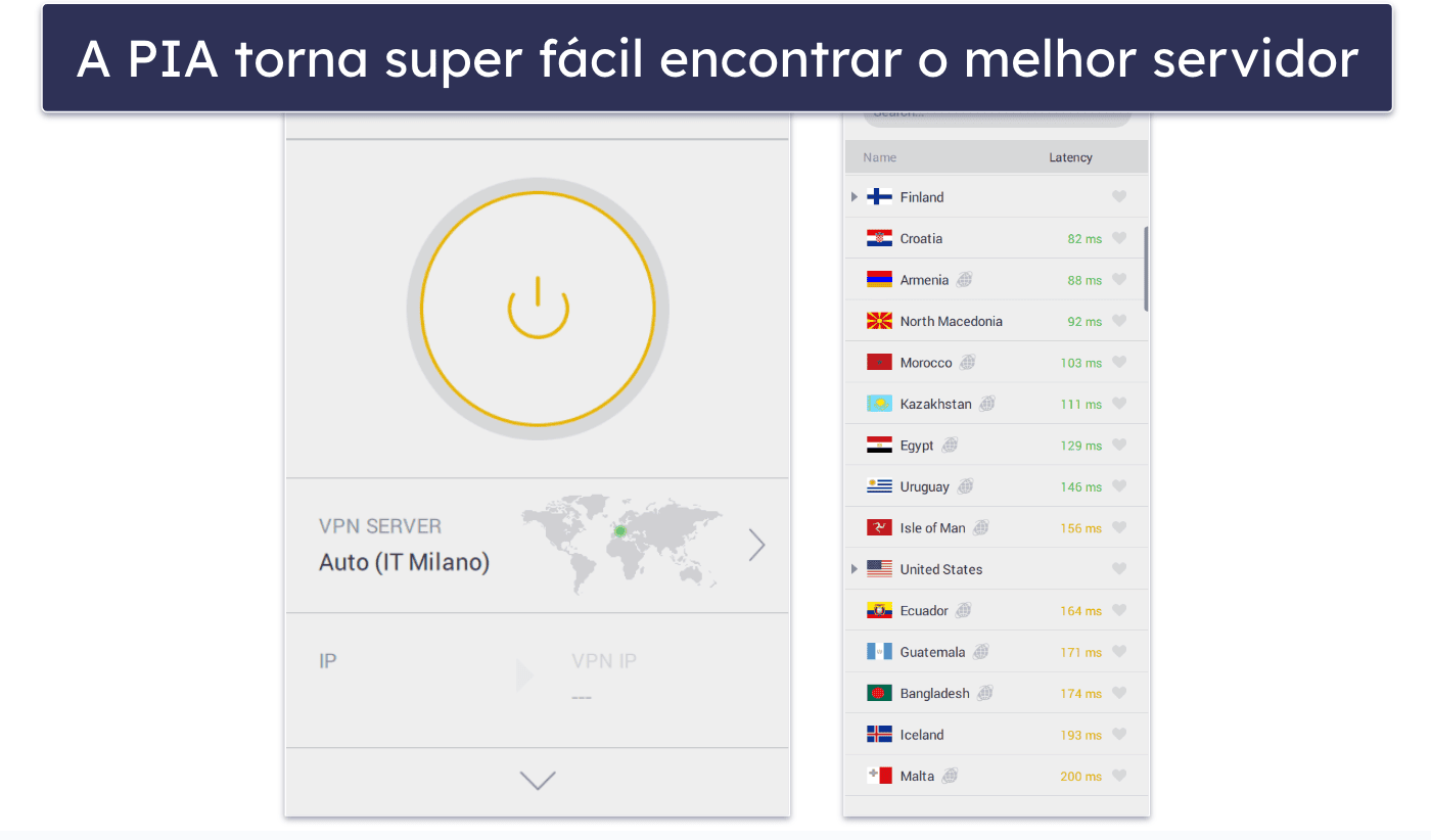 🥈2. Private Internet Access — Muito boa para baixar e enviar torrents na Argentina