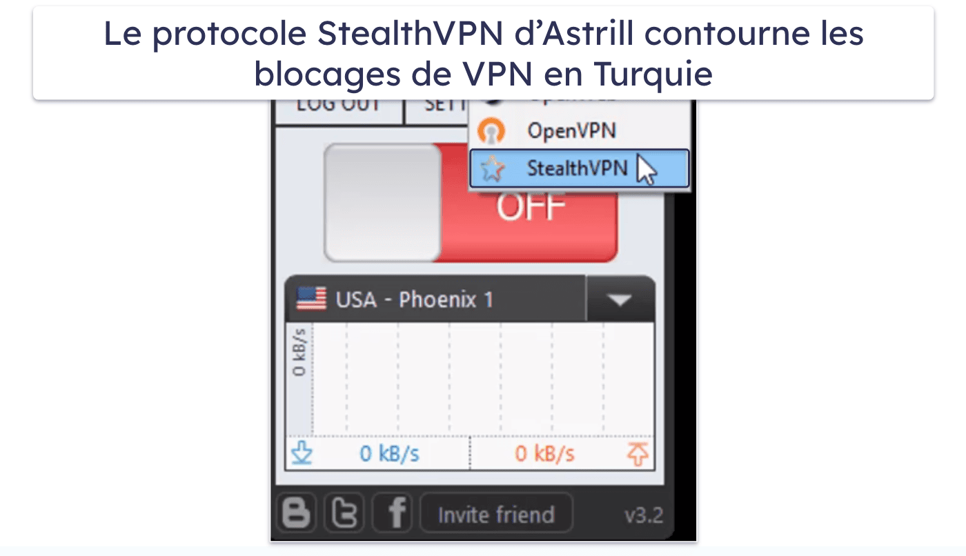 Bonus. Astrill VPN : un VPN sûr pour la Turquie