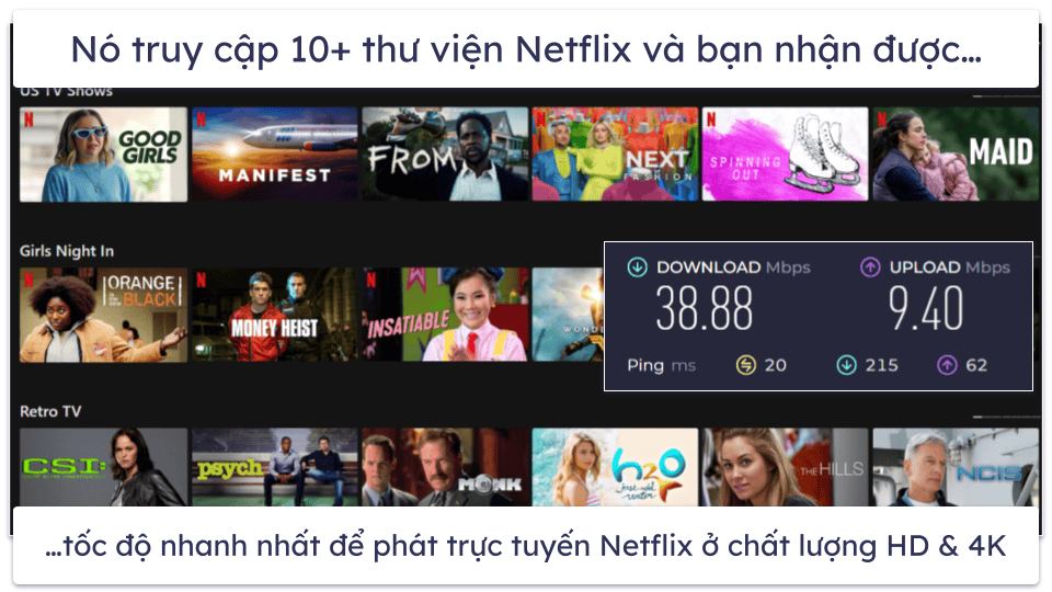 🥇1. ExpressVPN — VPN tốt nhất cho Netflix về tổng thể năm 2026