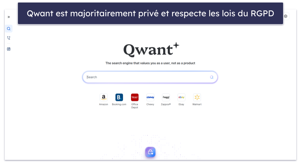8. Qwant — Des politiques de confidentialité remarquables + conforme au RGPD