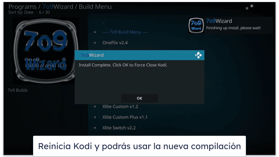 ¿Cómo se instala una build Kodi?