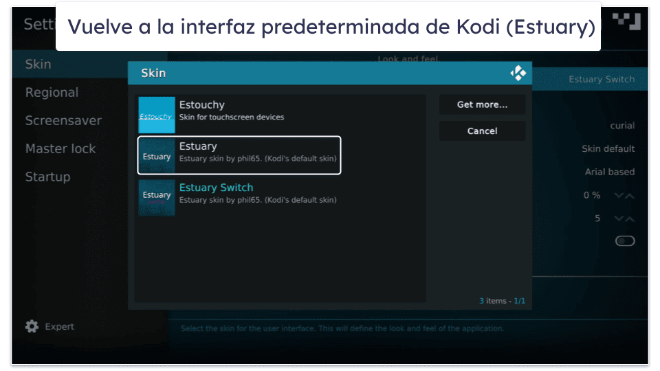 ¿Cómo desinstalar una build para Kodi