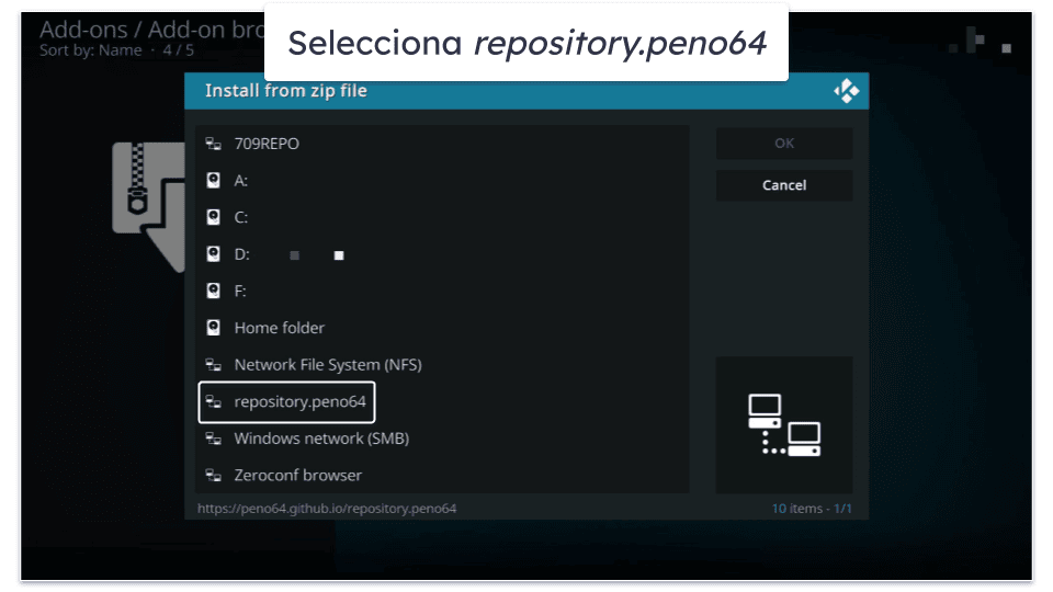 ¿Cómo desinstalar una build para Kodi