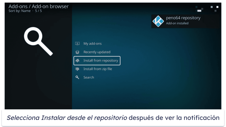 ¿Cómo desinstalar una build para Kodi