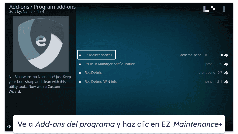 ¿Cómo desinstalar una build para Kodi