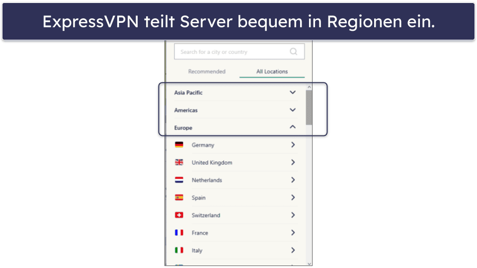 🥇1. ExpressVPN – bestes VPN insgesamt für Italien
