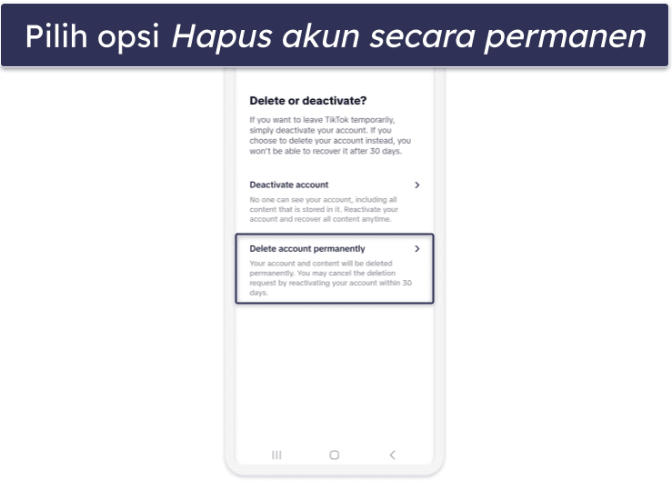 Cara Hapus Akun TikTok