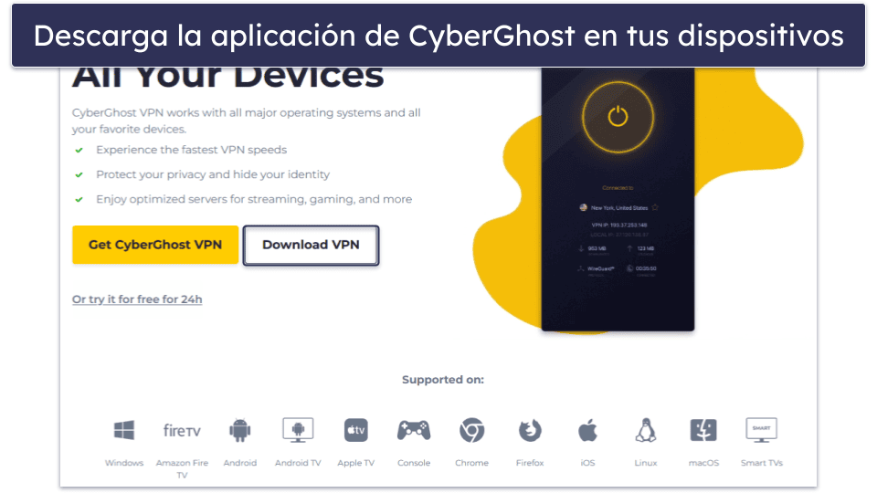 Prueba CyberGhost VPN sin riesgos durante 45 días (guía paso a paso)