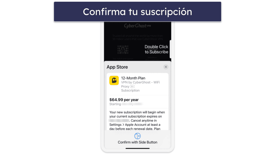 Cómo solicitar la prueba gratis de CyberGhost