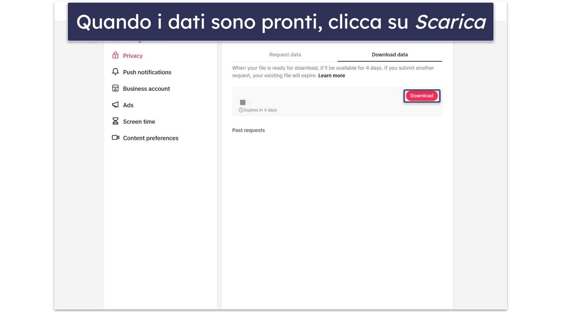 Come effettuare il backup del tuo account TikTok prima di eliminarlo
