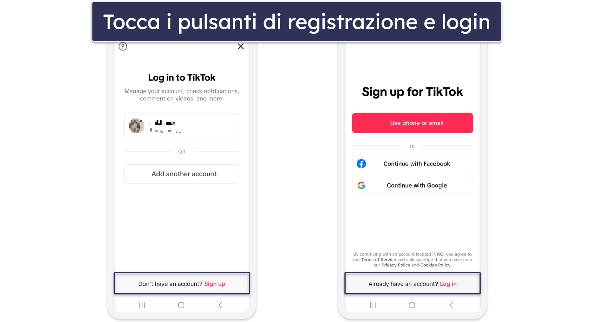 Come eliminare l’account TikTok se non hai accesso