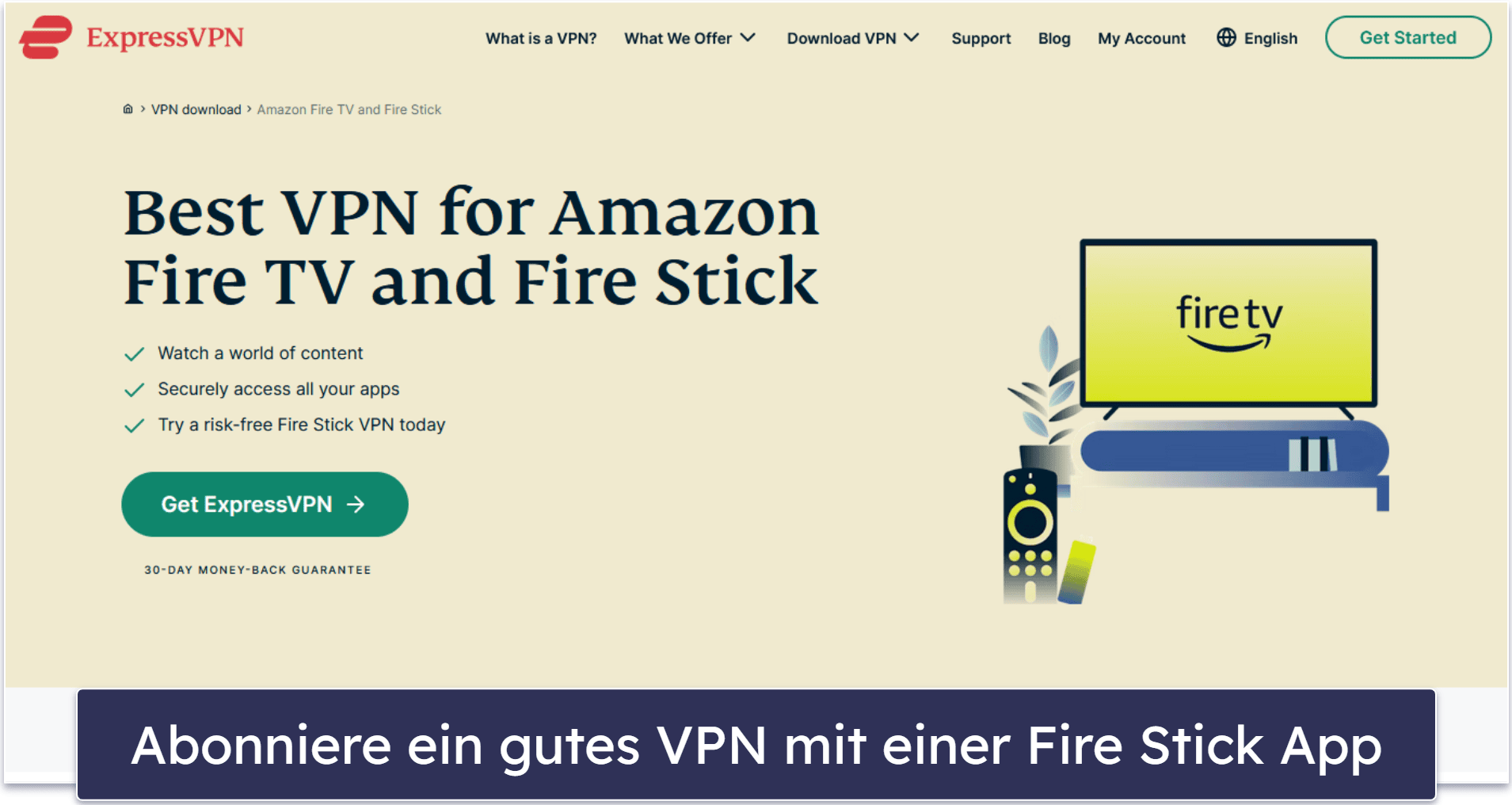 Wie man ein VPN auf dem Fire TV Stick installiert (Schritt-für-Schritt-Anleitung)
