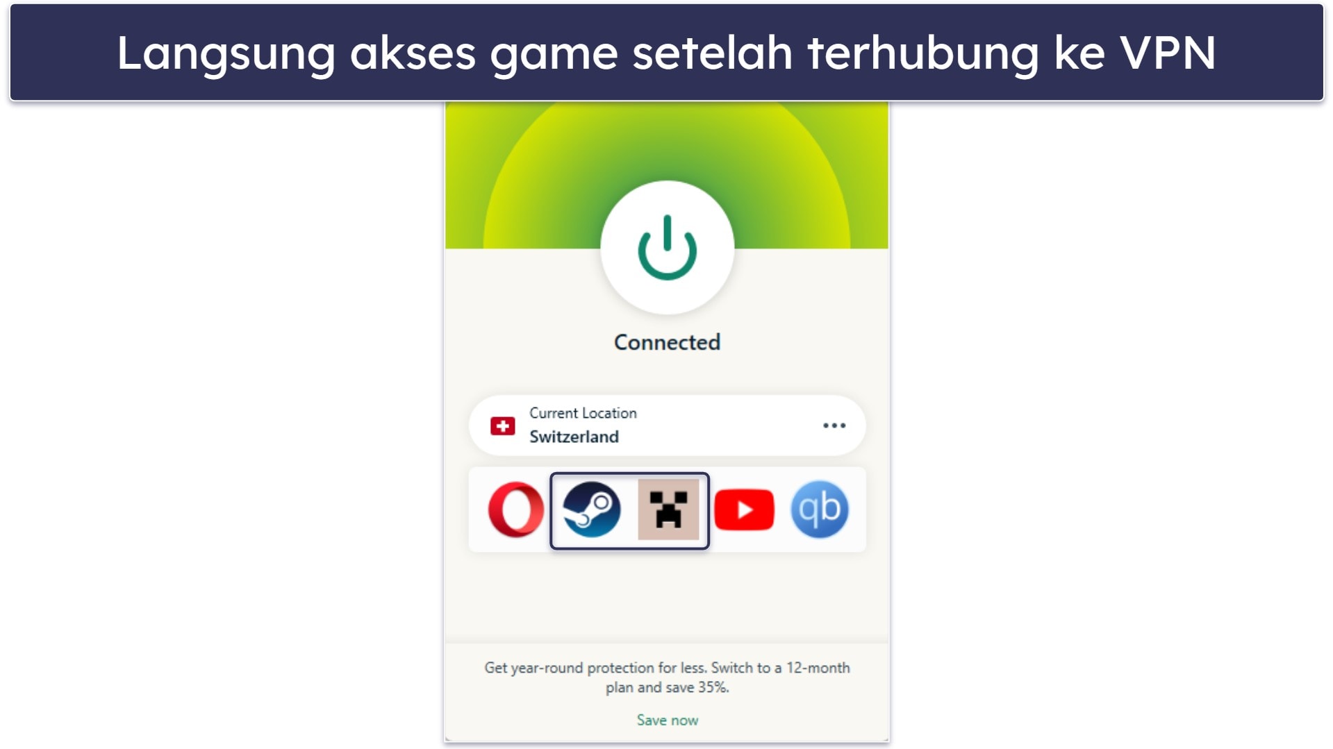 🥇1. ExpressVPN — VPN Terbaik untuk Game di 2026