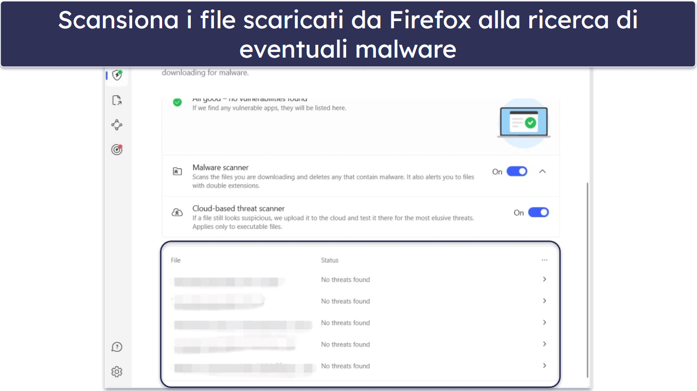 4. NordVPN — VPN sicura per Firefox (blocco di rete sofisticato e scanner per malware)