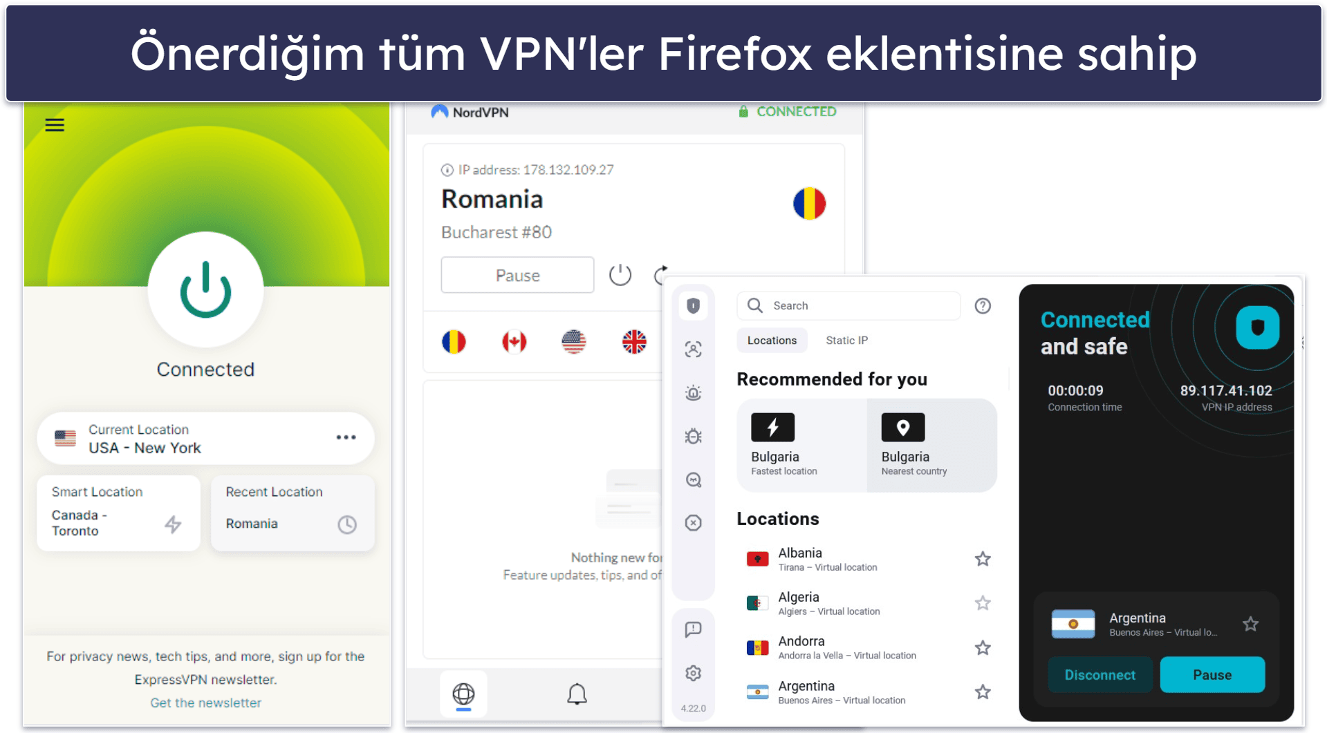 Best VPNs for Firefox