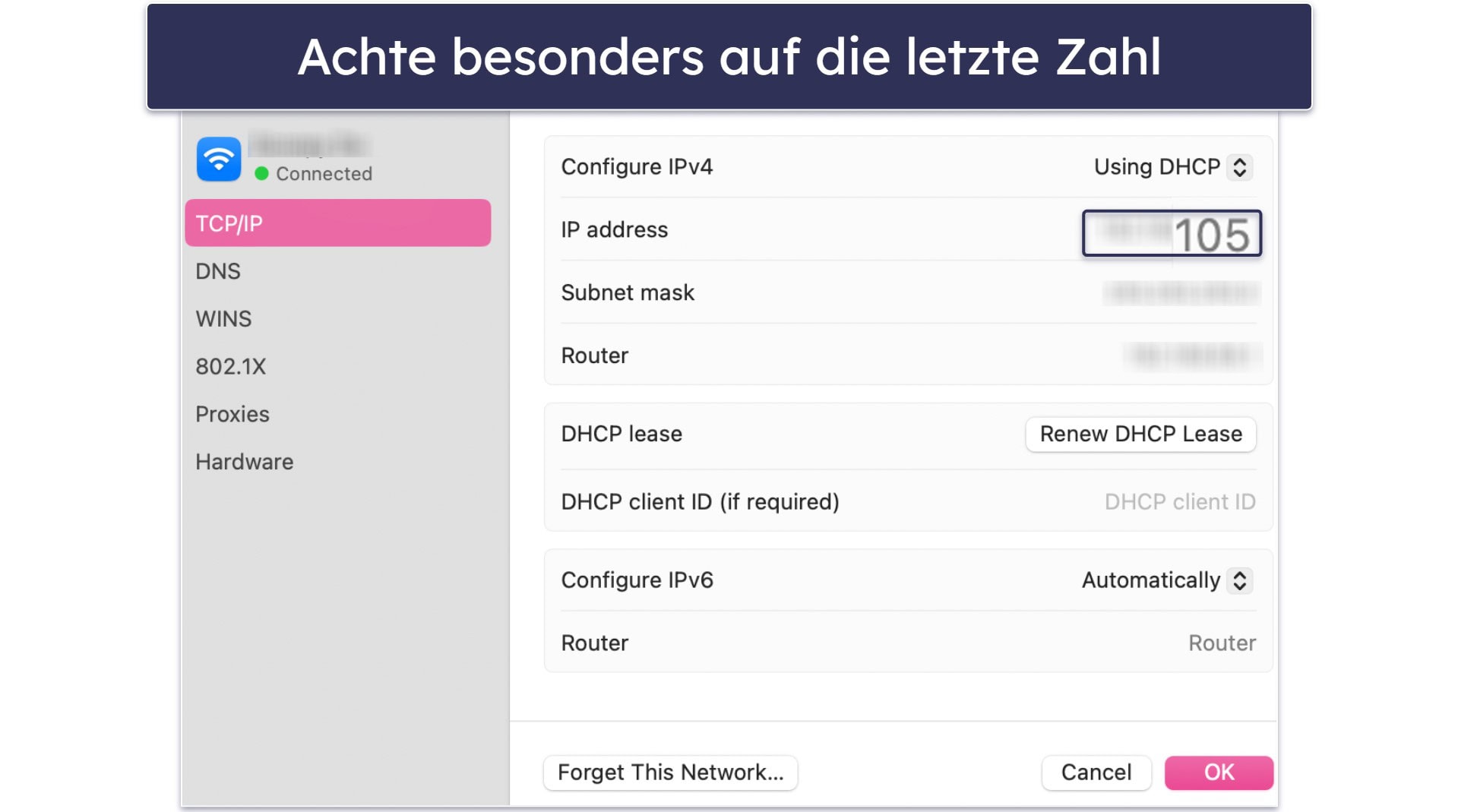 So änderst du die IP-Adresse deines Macs manuell