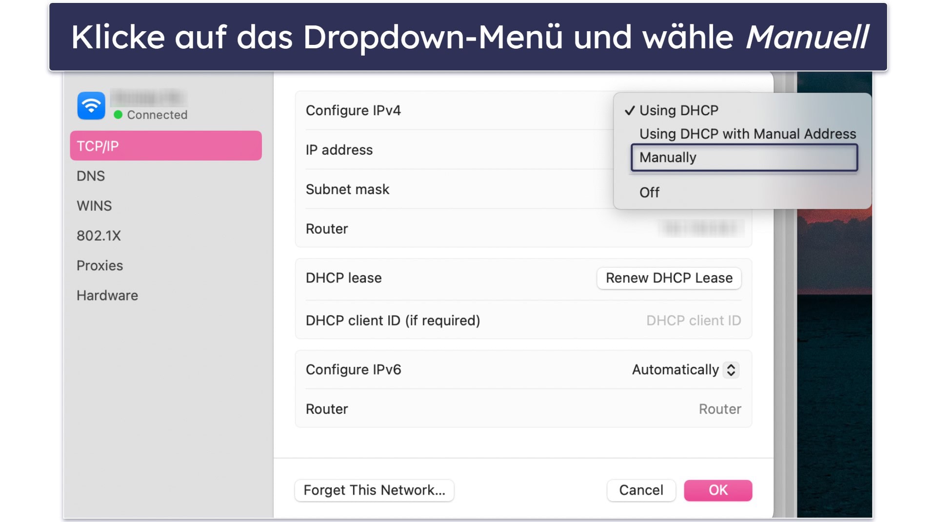 So änderst du die IP-Adresse deines Macs manuell