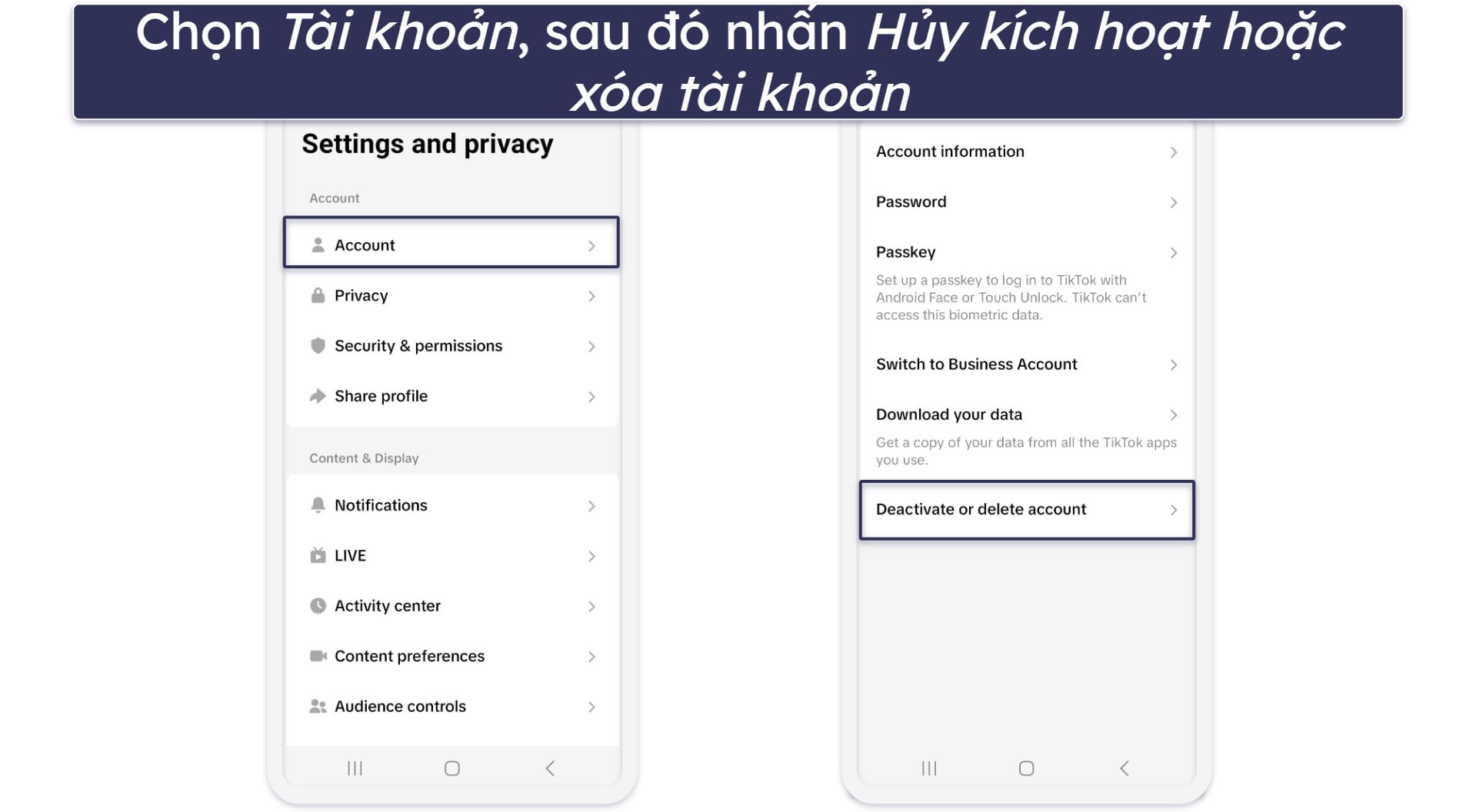 Cách xóa ID TikTok của bạn