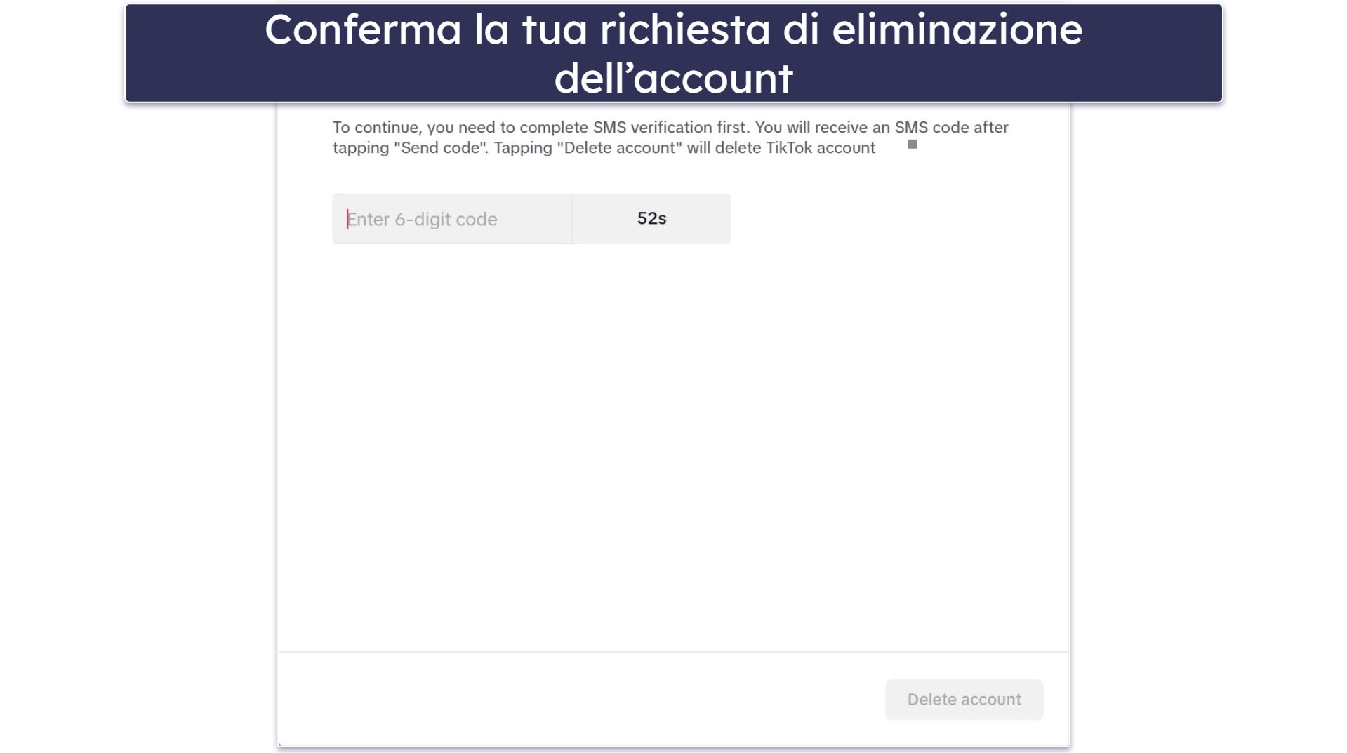 Come eliminare il tuo account TikTok