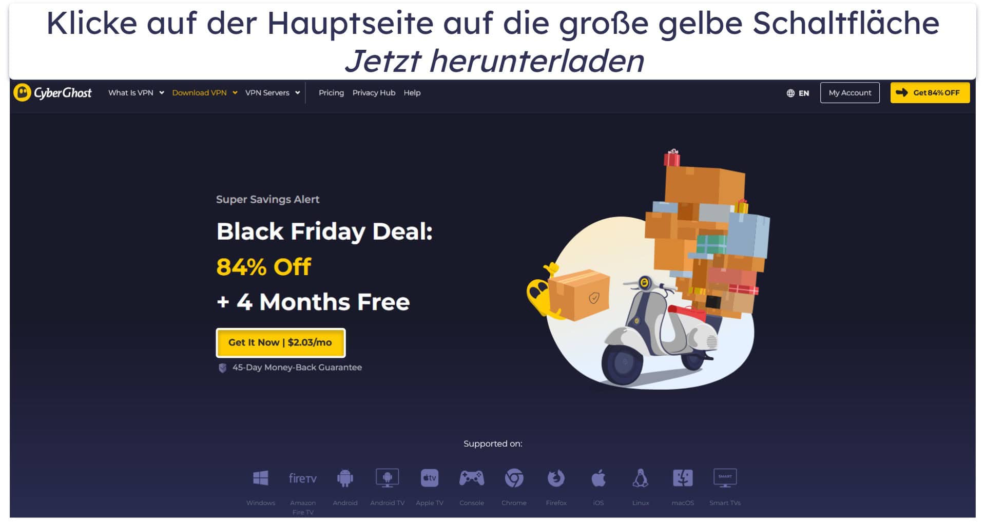 So kannst du CyberGhost VPN risikofrei für 45 Tage testen (Schritt-für-Schritt-Anleitung)
