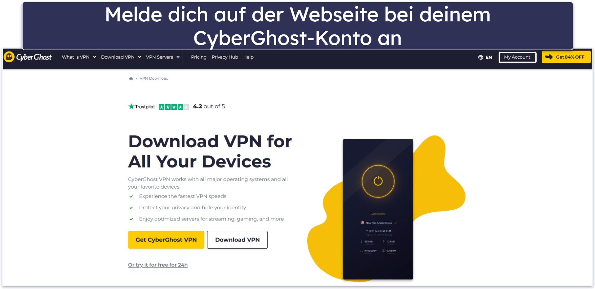 So kannst du CyberGhost VPN risikofrei für 45 Tage testen (Schritt-für-Schritt-Anleitung)