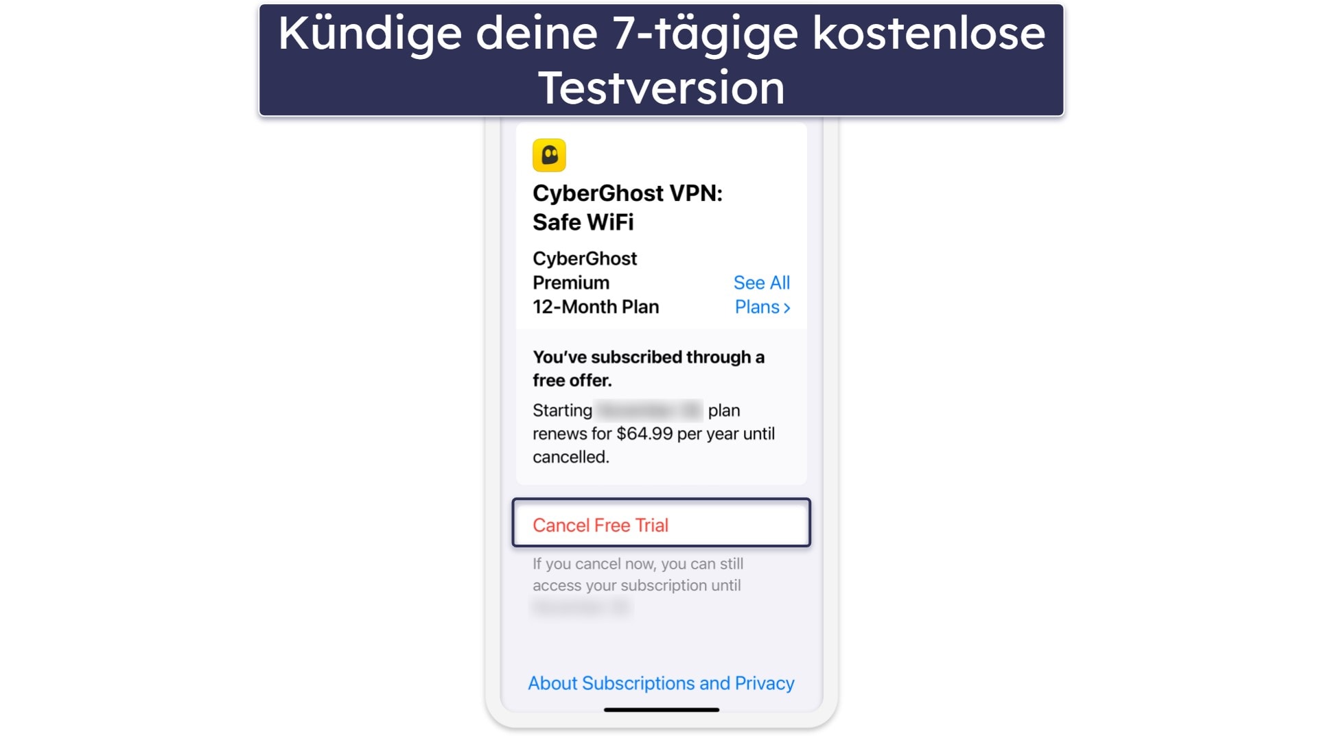 So kannst du dir die kostenlose Testversion von CyberGhost holen