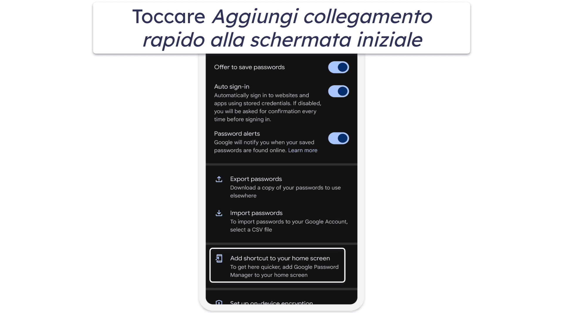 Come visualizzare le password salvate senza il browser Chrome (solo per Android)