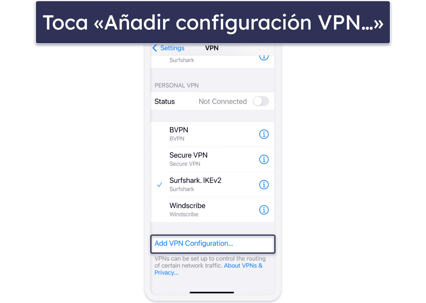 Cómo instalar VPN manualmente en cualquier dispositivo
