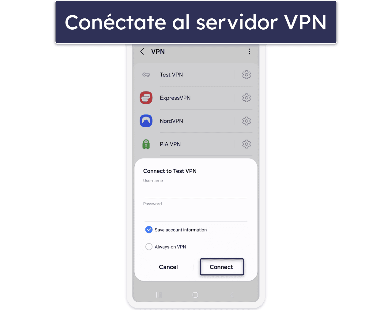Cómo instalar VPN manualmente en cualquier dispositivo