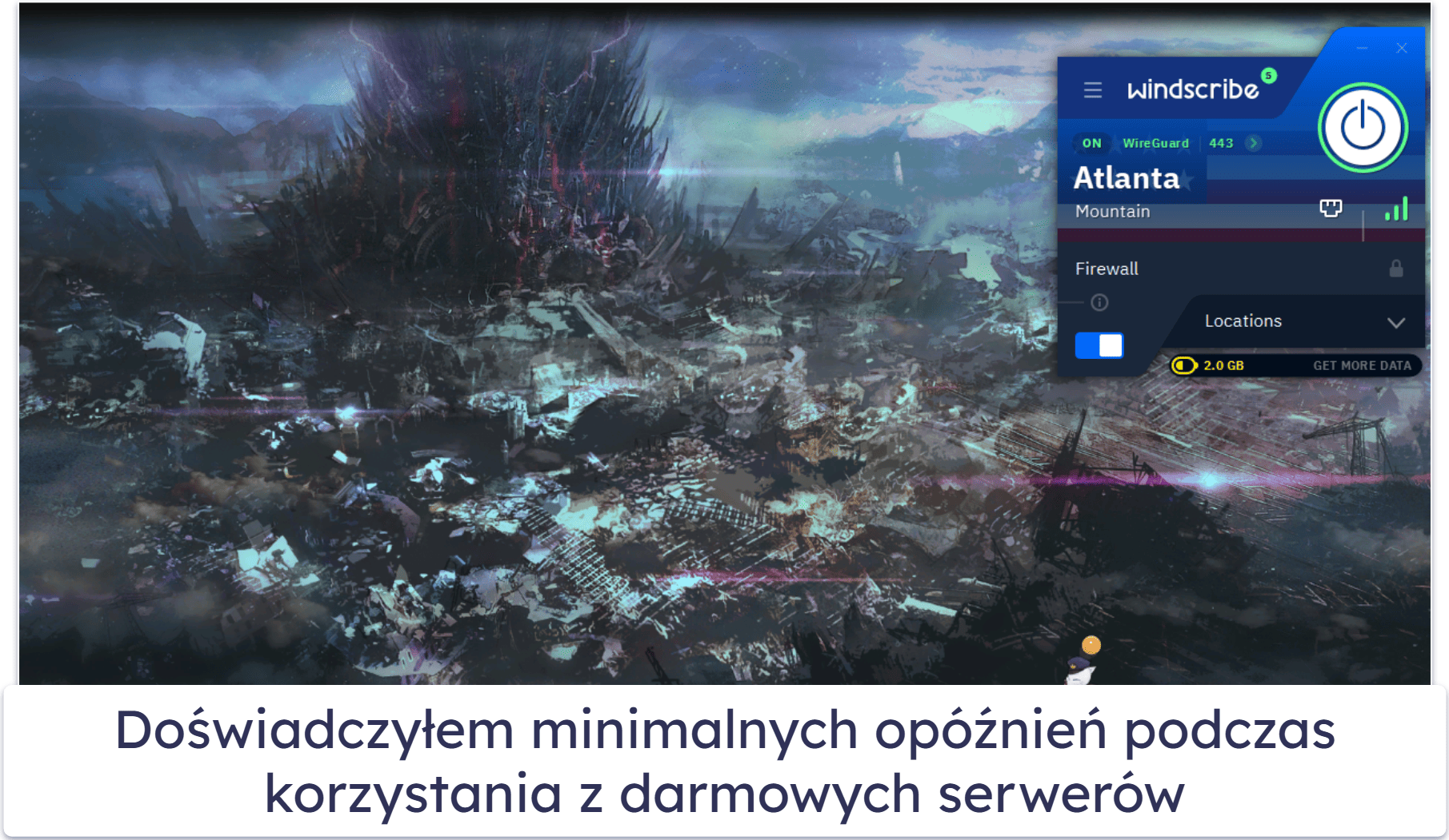 5. Windscribe — przyjazny dla użytkowników darmowy VPN do gier