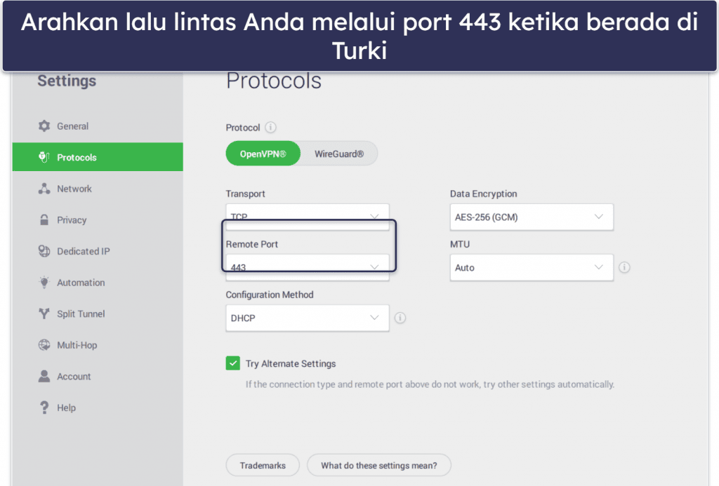 🥈2. Private Internet Access – VPN yang Dapat Disesuaikan untuk Turki
