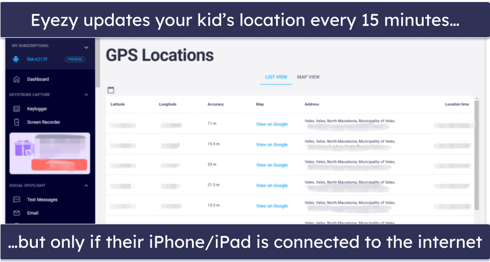 8. Eyezy — Great App for Reading Your Kid’s Conversations