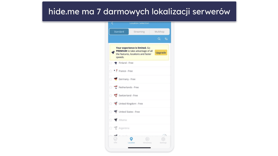 🥉3. hide.me — Dobra darmowa usługa VPN dla początkujących