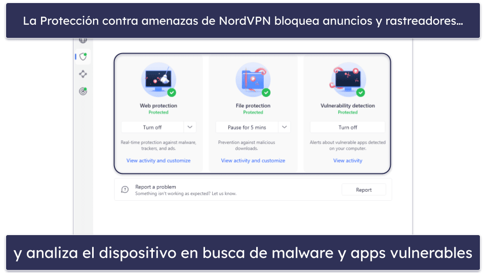 4. NordVPN: Es una VPN segura que incluye una función de conectividad estupenda