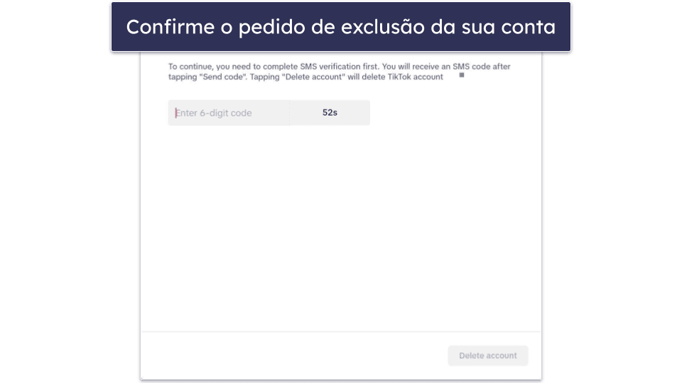 Como excluir sua conta do TikTok