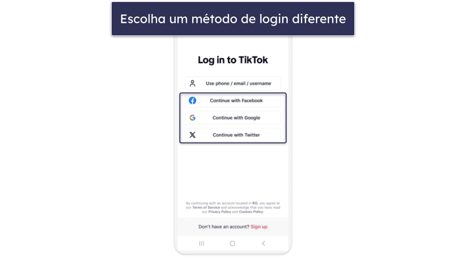 Como excluir sua conta do TikTok se você não tiver acesso a ela
