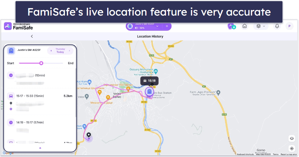 FamiSafe Features — All the Essentials, Plus Excellent Driving Monitoring