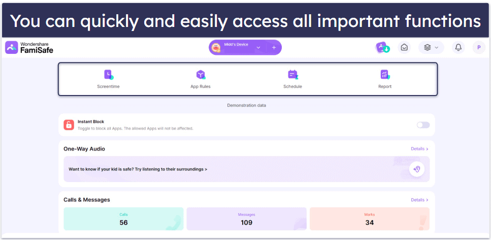 FamiSafe Ease of Use — It’s Mostly Intuitive (But Kids Can’t See the Restrictions)