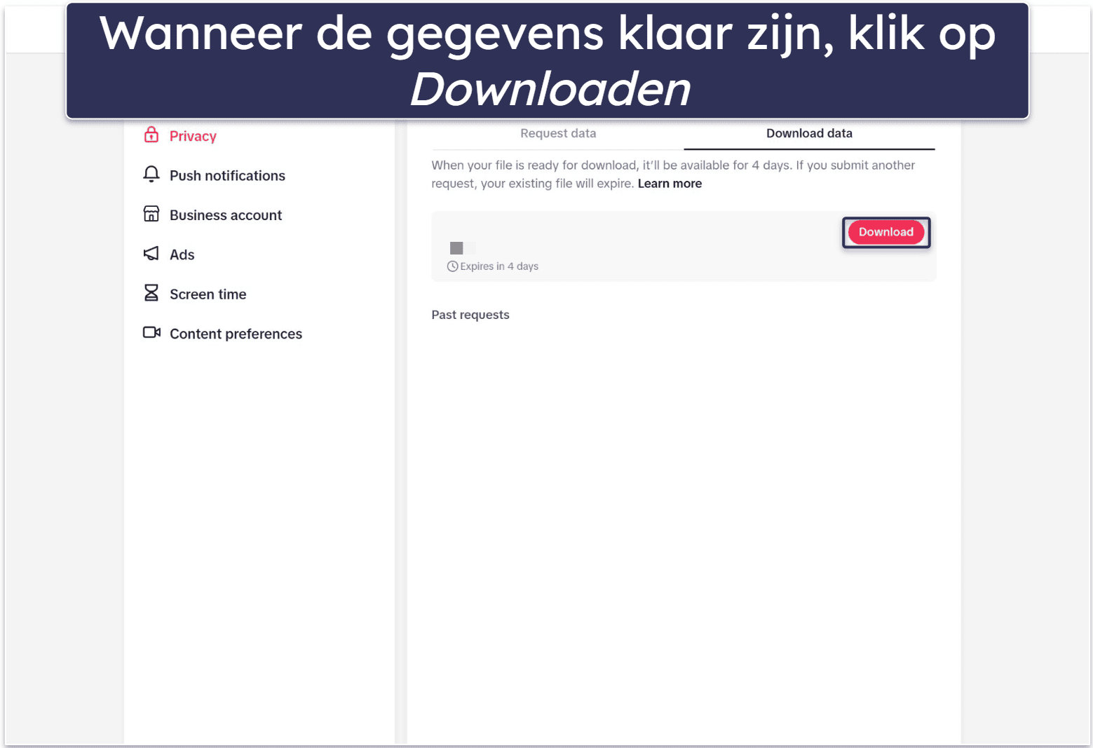 Hoe maak je een back-up van je TikTok account voordat je het verwijdert