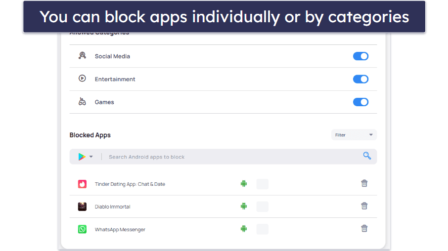 Mobicip Features — All the Industry-Standard Features (Plus Social Media Monitoring)